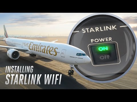 Installing Ultra-Fast Starlink WiFi Onboard | Emirates
