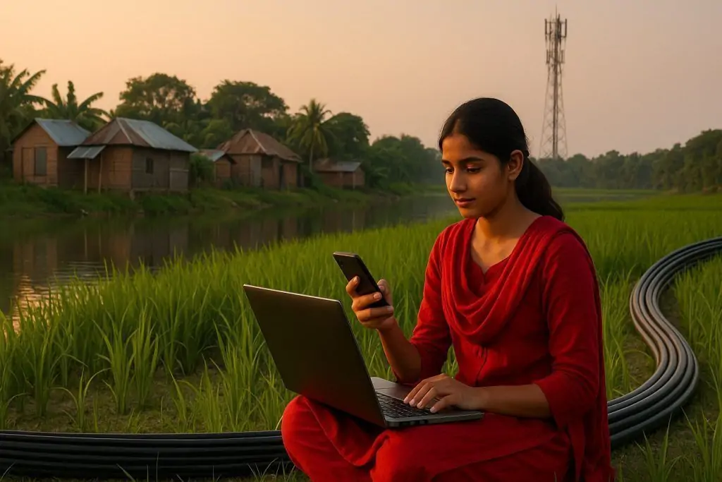 Wi-Fi, Wires & the Sky: The Full Picture of Internet Access in Bangladesh