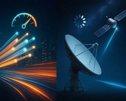 Satellite contre Internet par fibre optique : le duel de la latence et de la bande passante en 2025