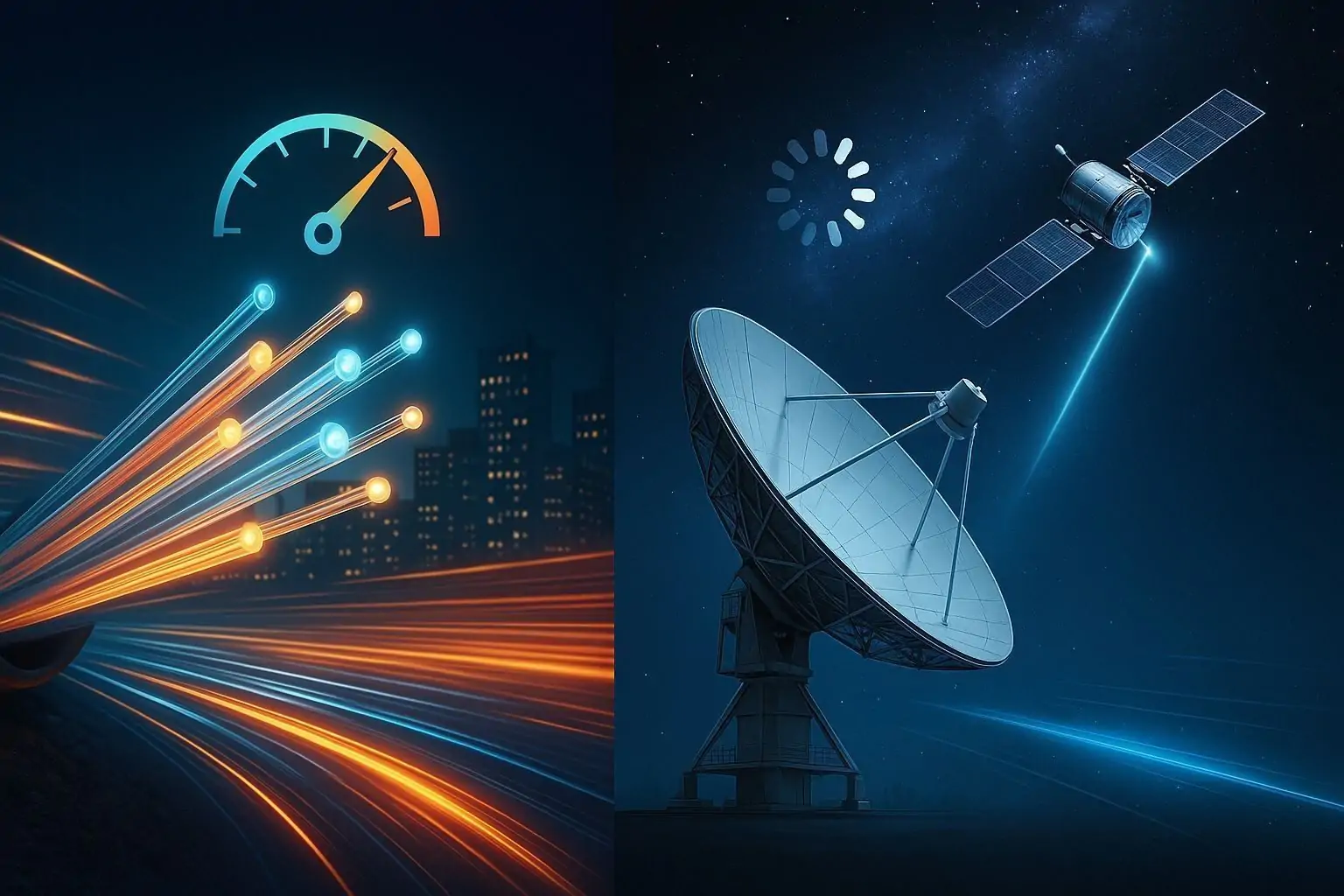 Satellite vs Fiber Internet: The 2025 Latency & Bandwidth Showdown