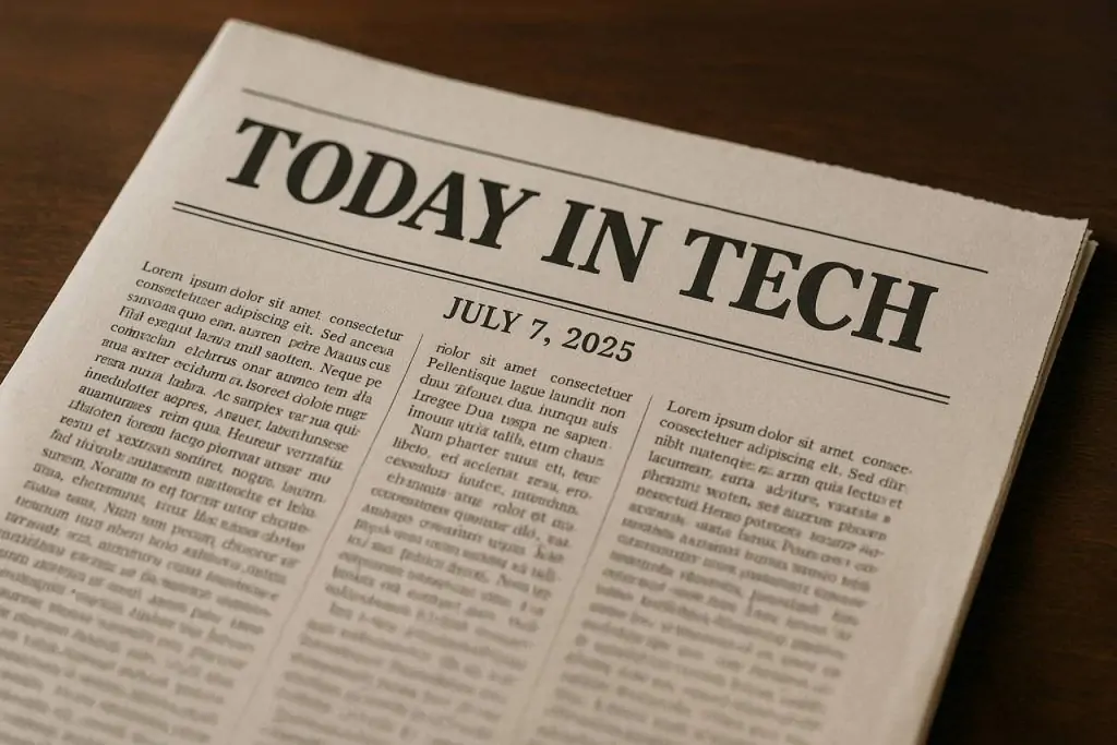 Today in Tech: July 7, 2025 / Updated: 2025, July 7th, 12:01 CET