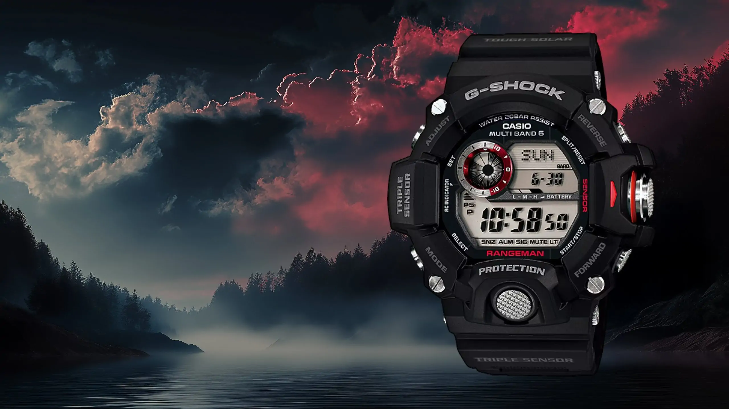 Comparison of Casio G-Shock Rangeman GW-9400, Rangeman GPR-B1000 (GPS), and Gulfmaster GWN-Q1000