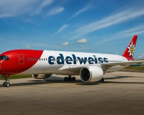 Edelweiss’ First Airbus A350 ‘Piz Bernina’ Grounded in Bogotá After Baggage Cart Collision
