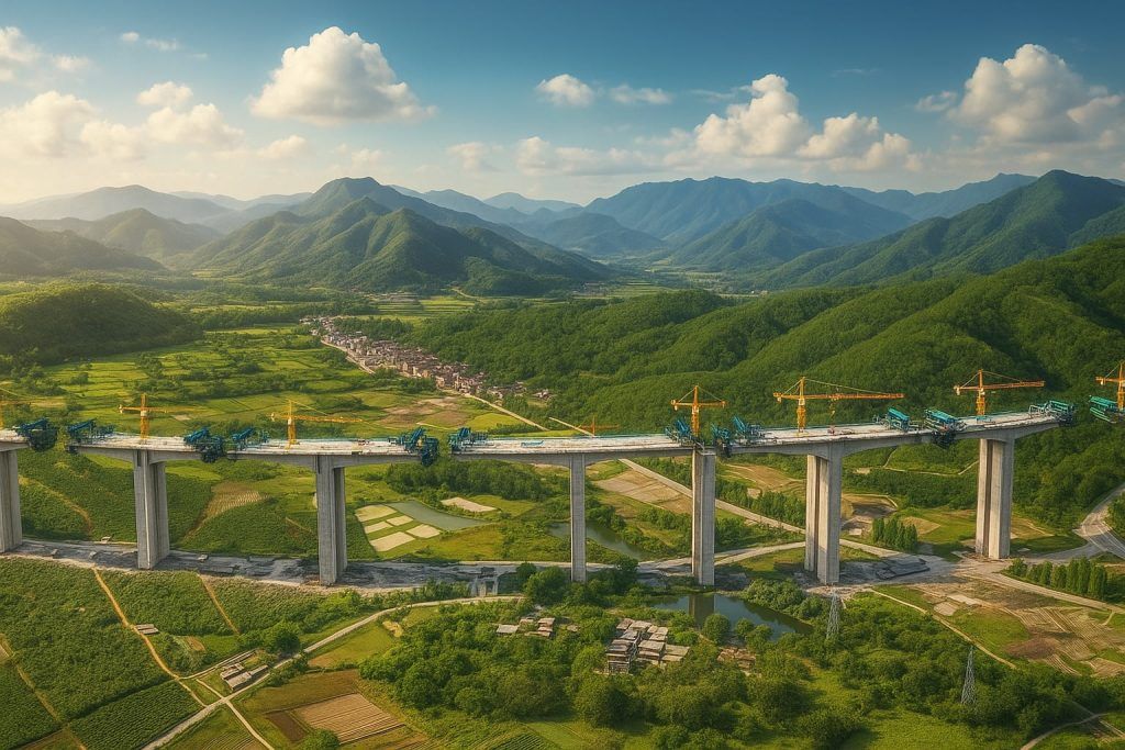 China’s Hongqi Bridge on G317 Partially Collapses in Sichuan After Slope Failure; No Injuries Reported (Nov. 11, 2025)