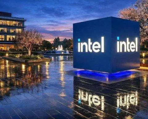 Intel stock dips before the bell after report ties Nvidia, Apple to future chip work