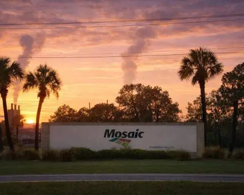 Mosaic Stock (NYSE: MOS) Slides on Brazil Phosphate Curtailments, Belarus Potash Sanctions Shift, and a Saskatchewan Mine Incident