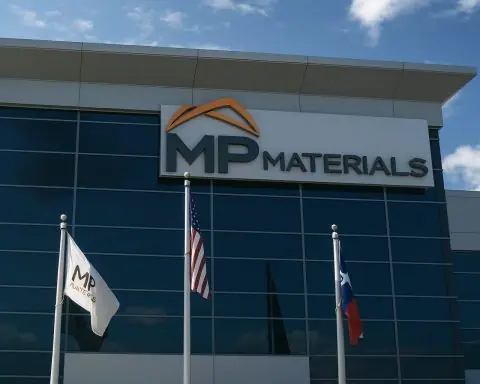 MP Materials stock pops as William Blair starts coverage and rare-earth price floors hit the agenda again