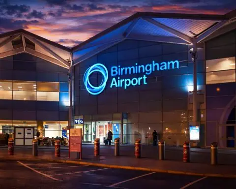Birmingham Airport halts runway ops as Storm Goretti hits — flight delays and Air‑Rail Link disruption until February