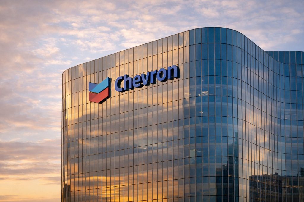 Chevron stock price today: CVX holds near flat as oil slides and Venezuela headlines return