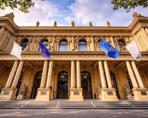 DAX record streak snaps as Frankfurt stocks slide; Bayer jumps 7%