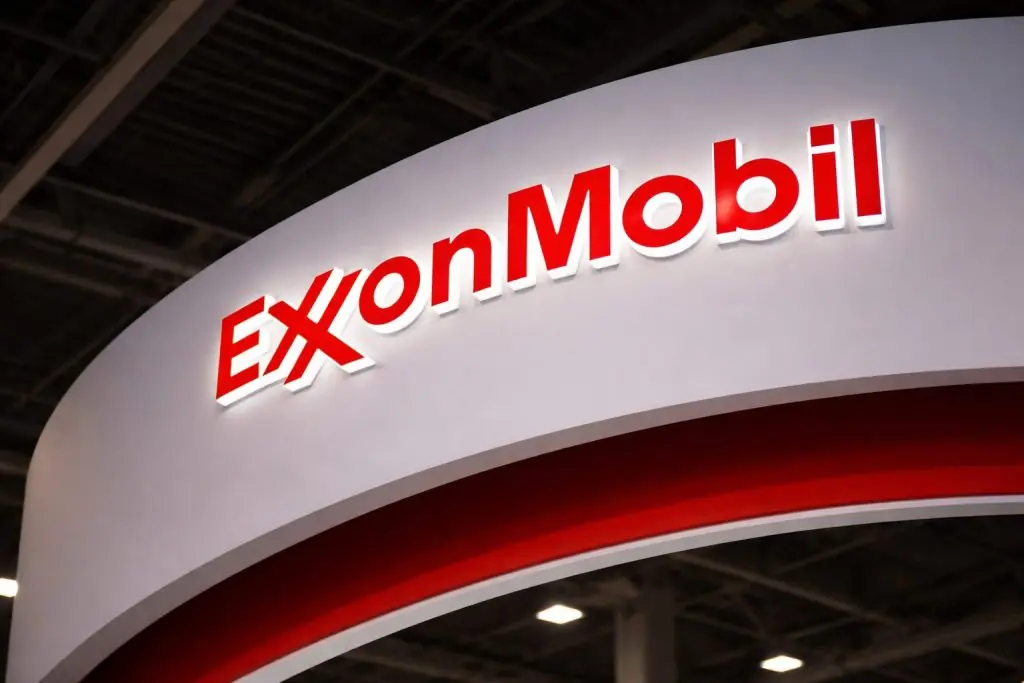 Exxon Mobil stock slides as Trump’s Venezuela oil plan drags crude, filing due after close