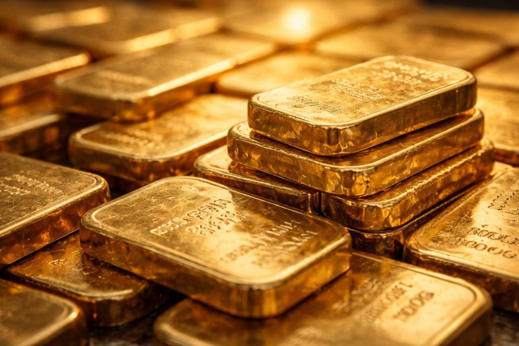 Gold price breaks $5,100 record as dollar slips; Fed decision in focus