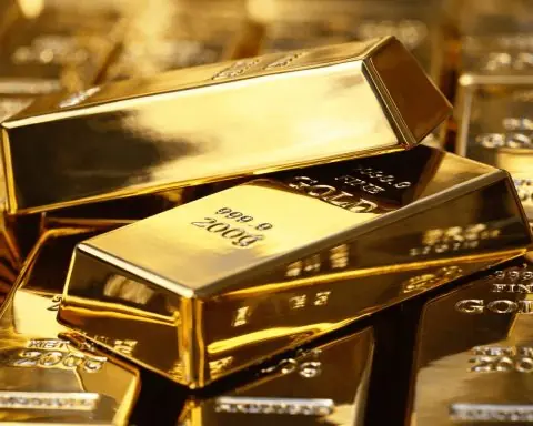 Gold price slips from record highs as U.S. data lifts dollar, Fed meeting looms