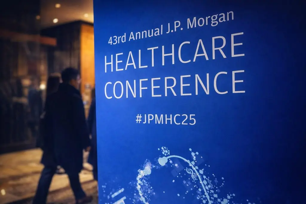 Healthcare stocks face JPMorgan conference pressure as XLV slips and deal talk builds