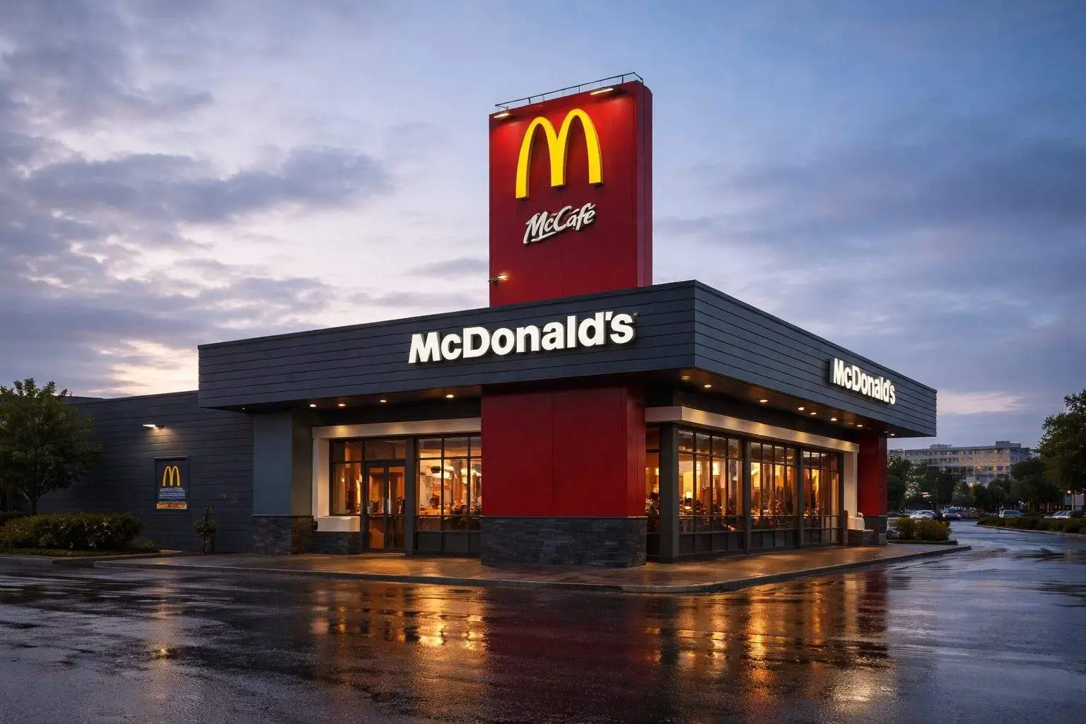 McDonald’s stock slips into a long U.S. market break as traders brace for volatility