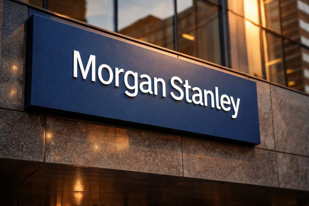 Morgan Stanley stock price drops as bank shares slide; Fed decision next week looms