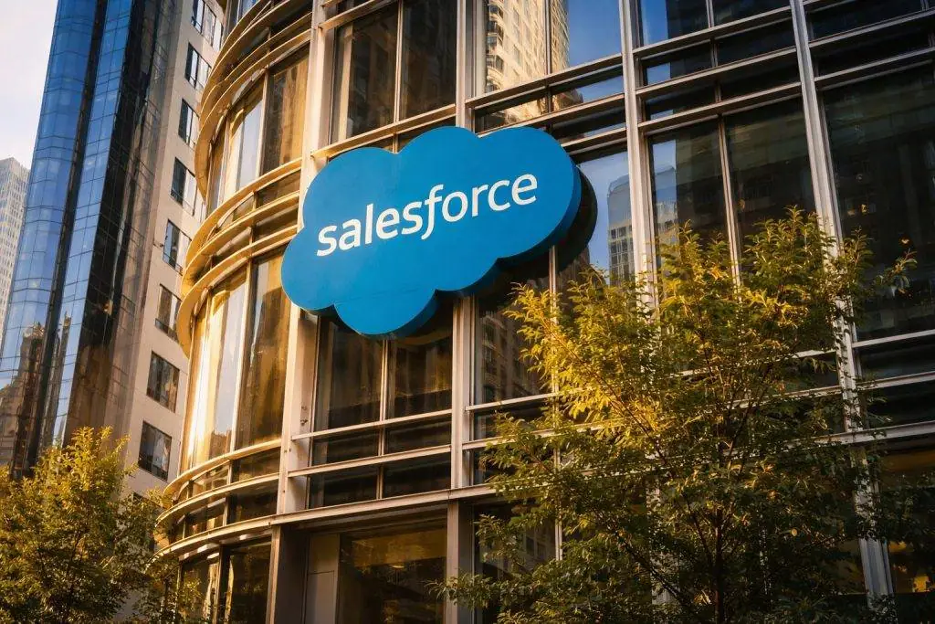 Salesforce stock price steadies near $214 after software rout; traders brace for AI tests next week