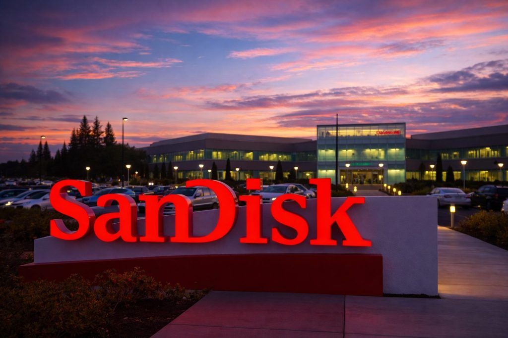 Sandisk stock jumps 12% to start 2026 — what’s driving SNDK today