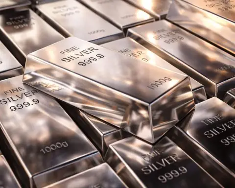 Silver price today slips from record run as dollar firms; traders still eye $100