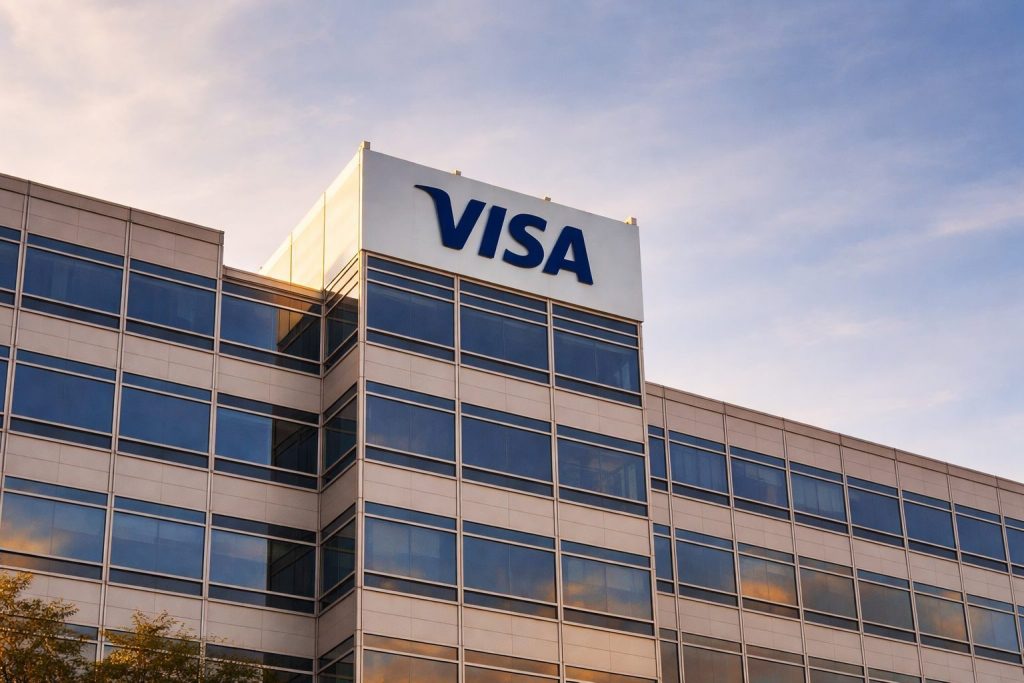 Visa stock edges up after UK court backs fee-cap plan, with stablecoin settlement in focus