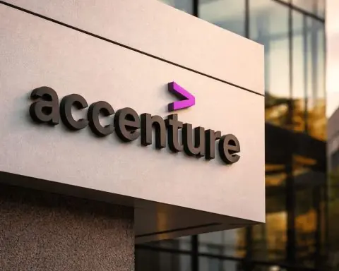 Accenture stock drops as CEO share-sale filing and $1.4 billion contract protest hit tape