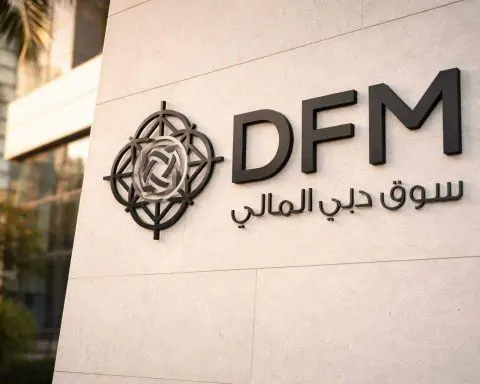 Dubai Financial Market stock price falls to 1.65 dirhams as traders eye Monday reopen