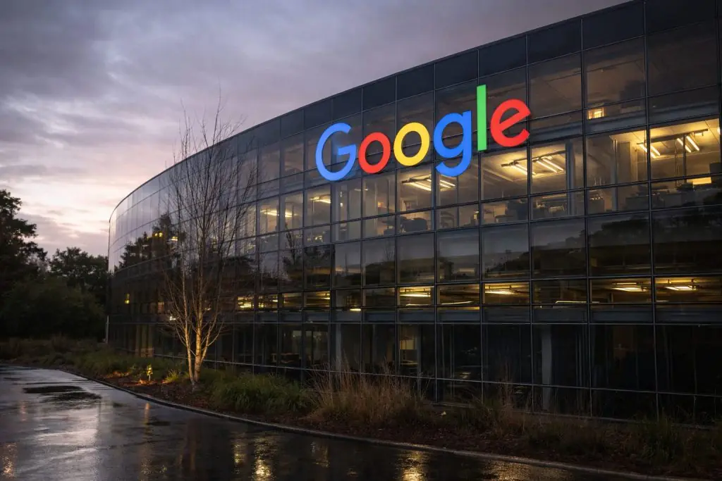 Google stock price today: Alphabet’s GOOG slides as EU moves and AI funding jitters collide