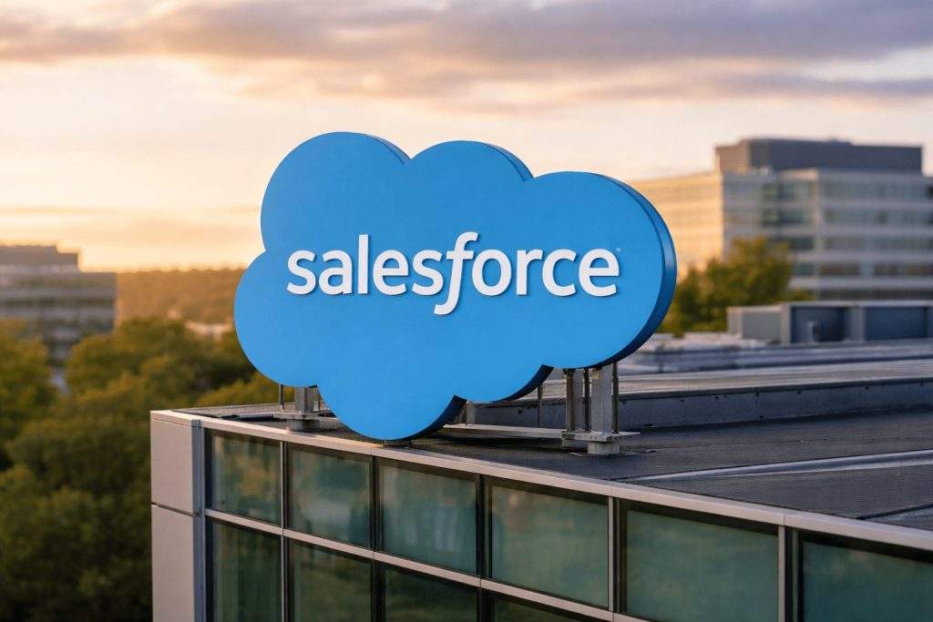 Salesforce stock rises as CRM steadies after AI-software scare; Super Bowl Slackbot stunt draws eyes