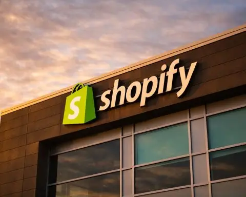 Shopify stock price slides 7% as tariff fog, AI jitters squeeze software names