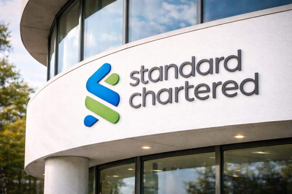 Standard Chartered shares slide after CFO quits for Apollo as results near