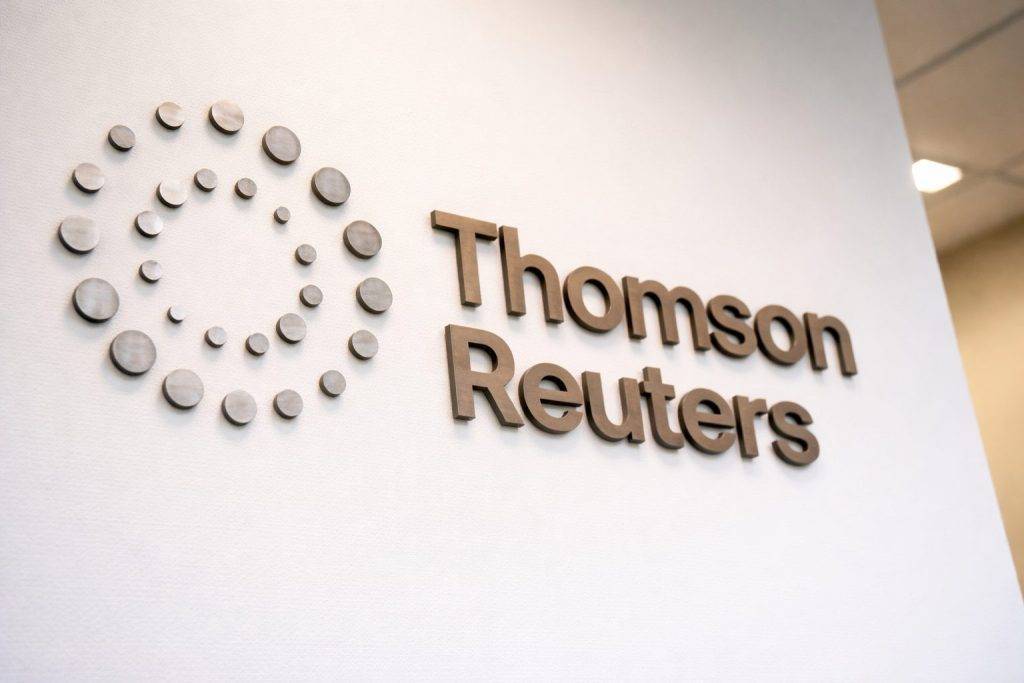 Thomson Reuters stock tumbles after National Bank target cut, as AI fears hit legal-data peers