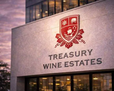Treasury Wine Estates share price sinks again after dividend pause — what to watch next for ASX:TWE
