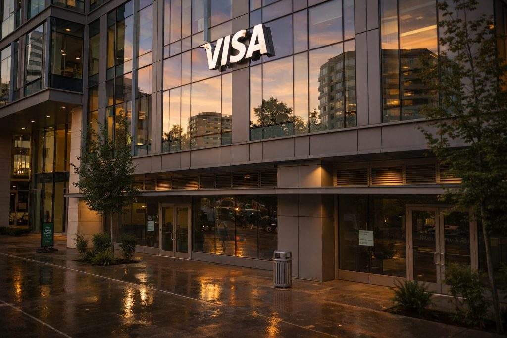 Visa stock price dips after hours — what traders watch after Visa & Main’s $100 million small-business push