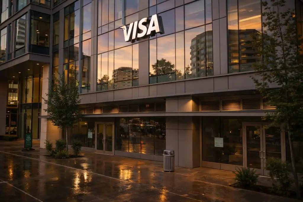 Visa stock price dips after hours — what traders watch after Visa & Main’s $100 million small-business push