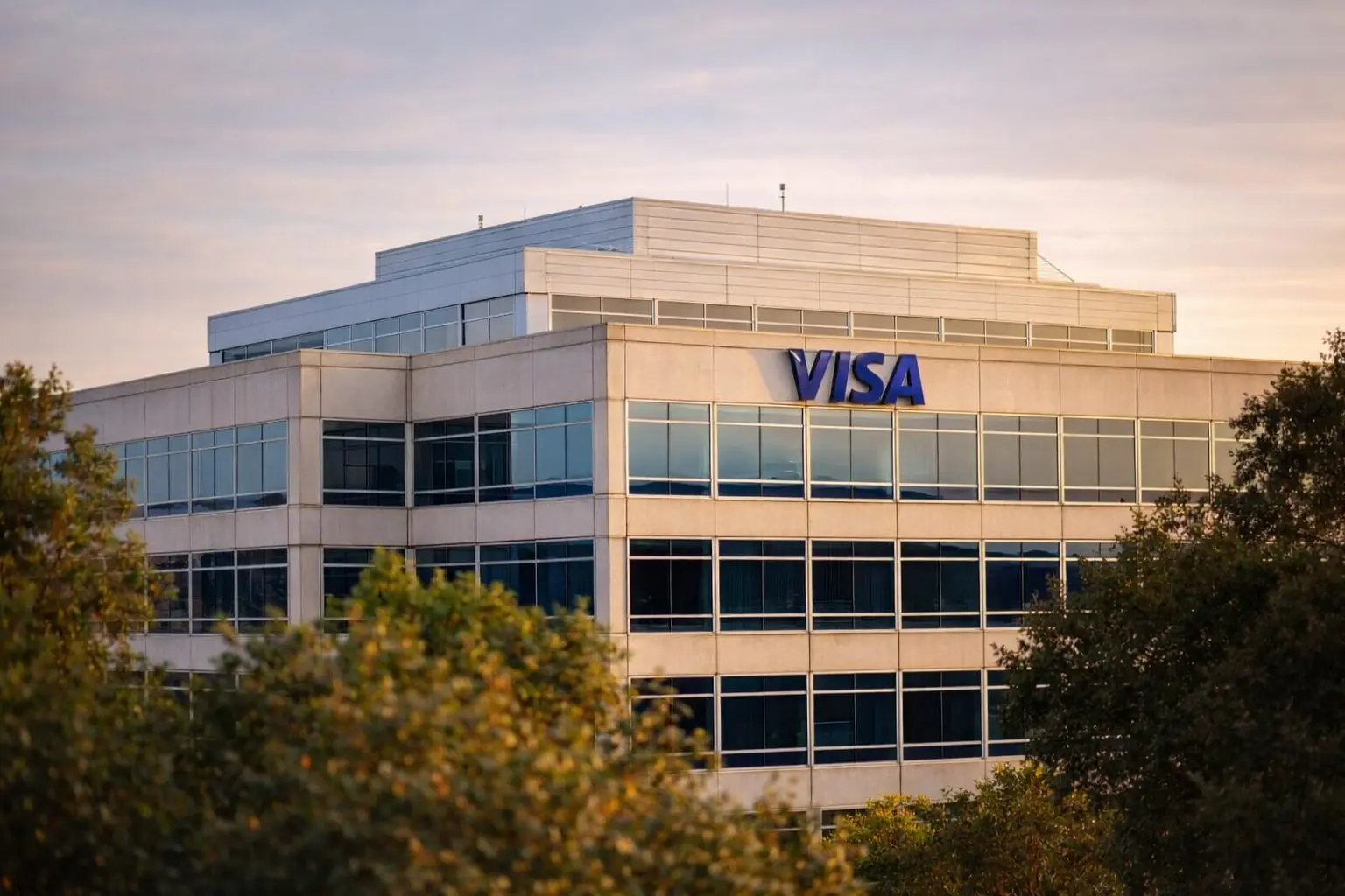 Visa stock rises against a falling market after $3 billion bond sale and “Visa & Main” launch