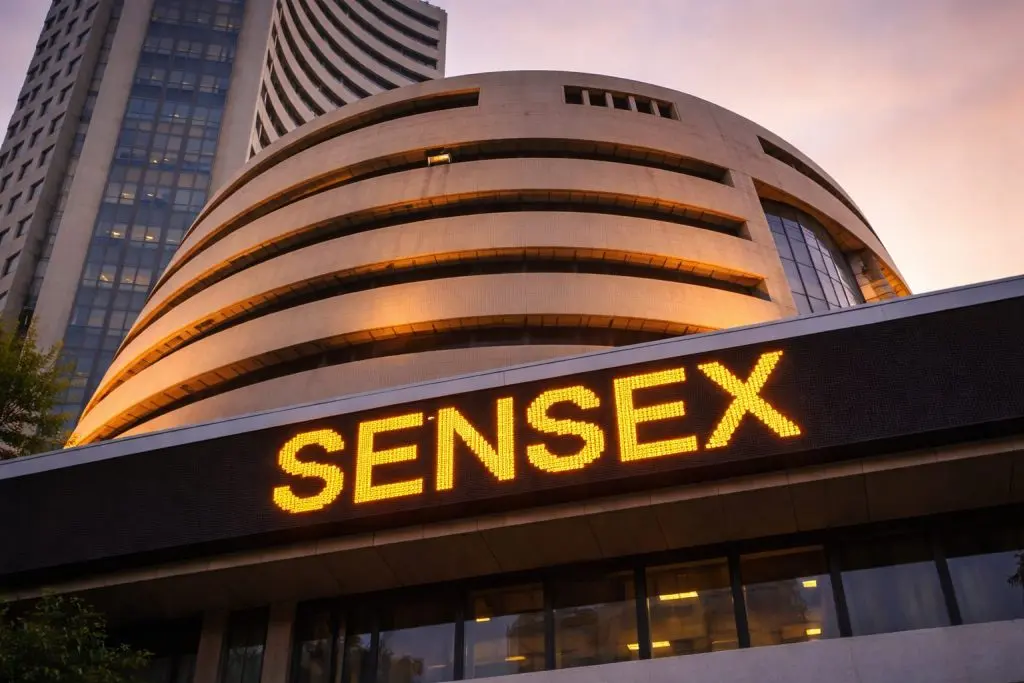 Indian Stocks Log Worst Month Since 2020 as Sensex, Nifty Tumble and Rupee Breaches 95