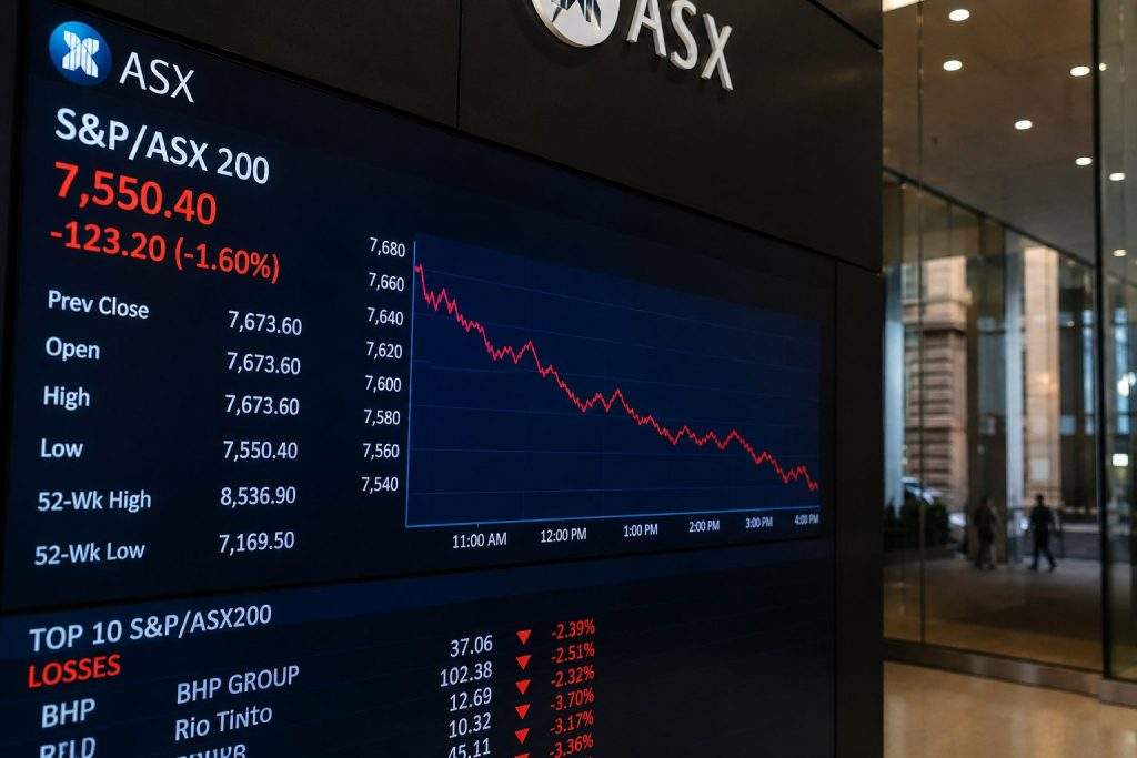 Australia Stock Market Today: ASX 200 Falls Again as Inflation Shock Puts RBA Back in Focus