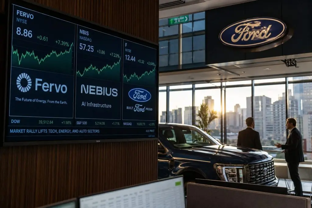 Biggest Stock Movers Today: Fervo, Nebius and Ford Surge as Wix Sinks on AI Spending Shock