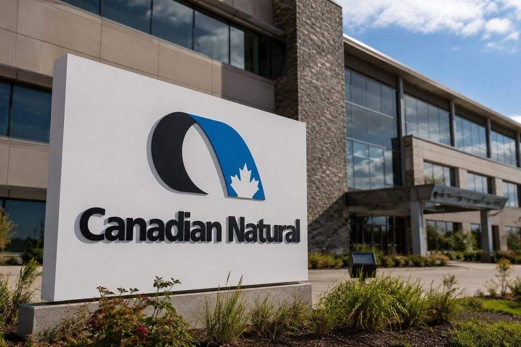 CNQ drops even as TSX heads higher in oil slide