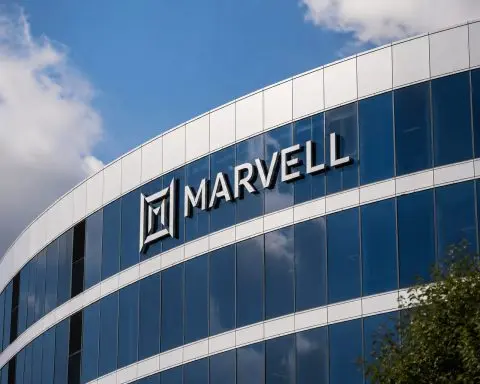 Marvell up after $10B custom-chip goal gives AI story a boost
