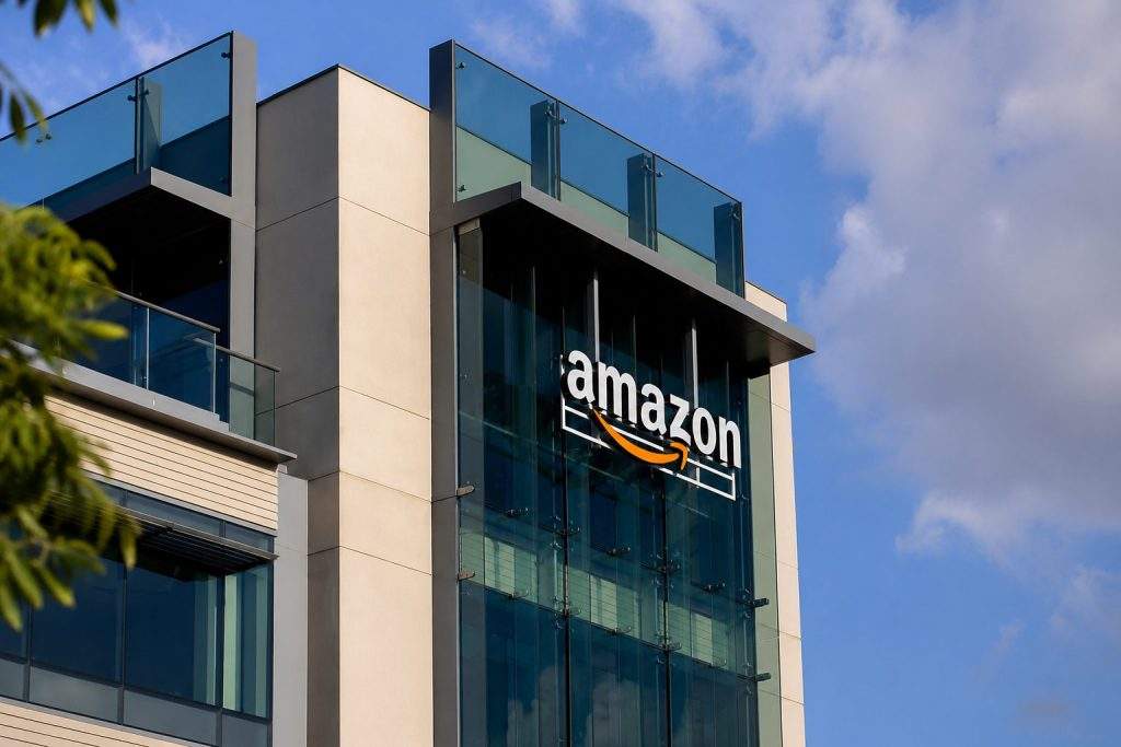 Amazon Drops With S&P 500 at Record as $6 Billion AWS Deal Draws Focus
