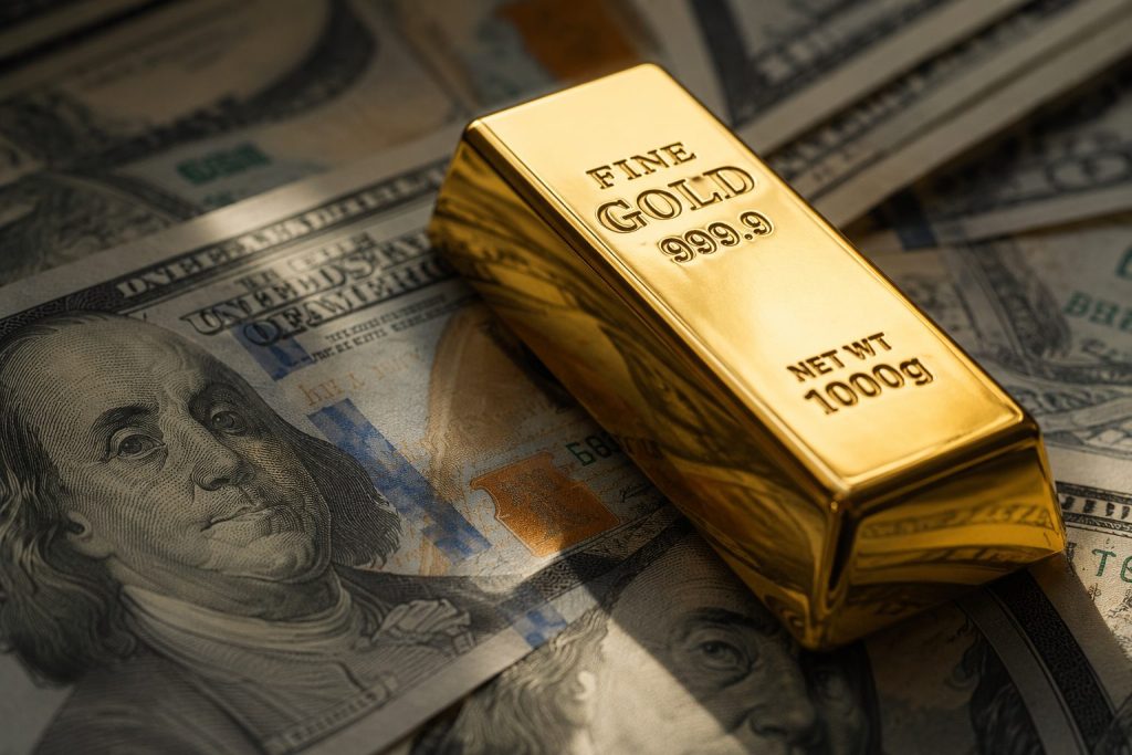 Gold Drops on Dollar Gains, Wall Street Sinks as Yields Jump