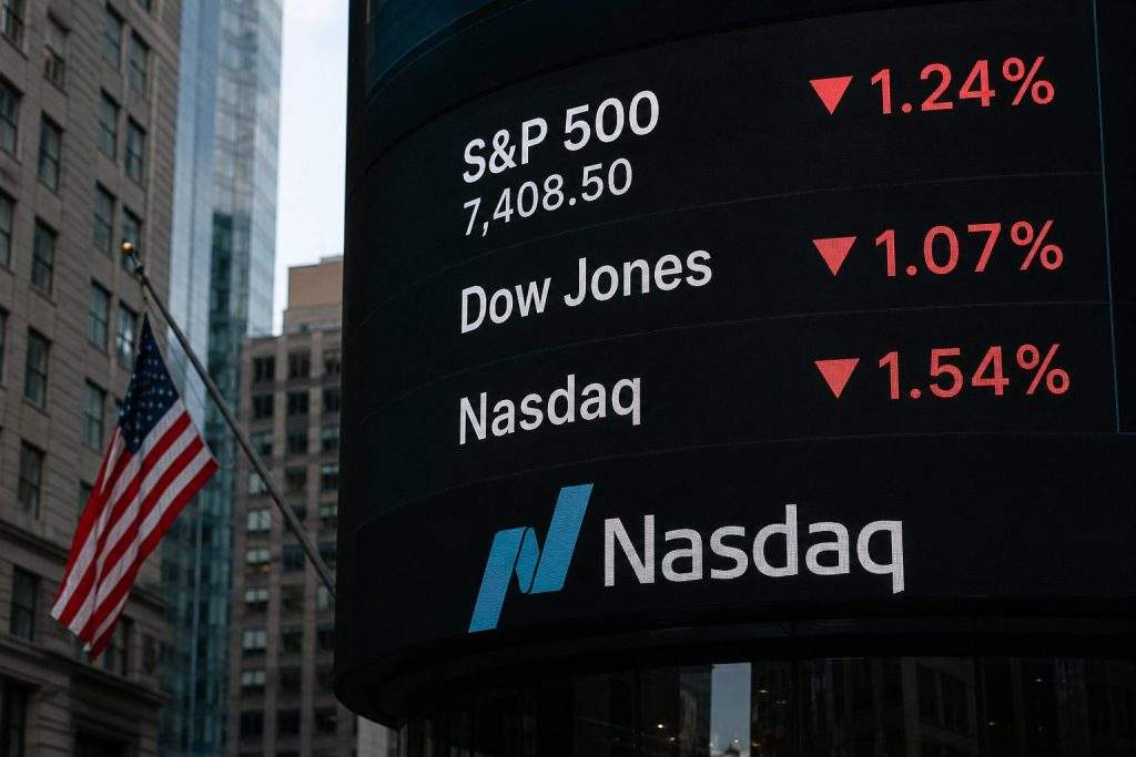 Stocks Fall Friday as Traders Watch for Next Shoe to Drop