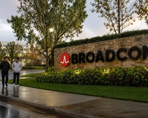 Broadcom Slips as AI Chip Stocks See Selling