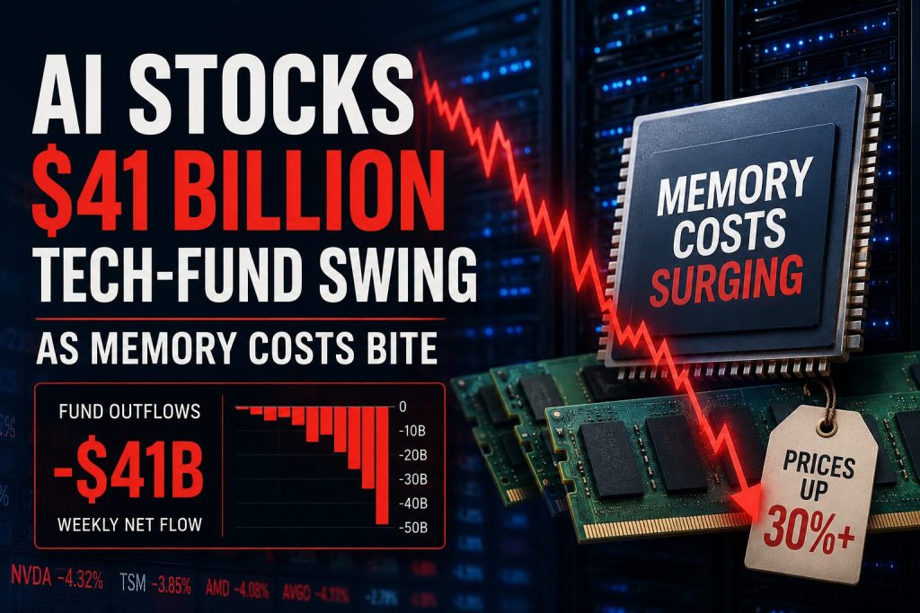 AI stocks eye $41 billion tech-fund shift as memory costs hit