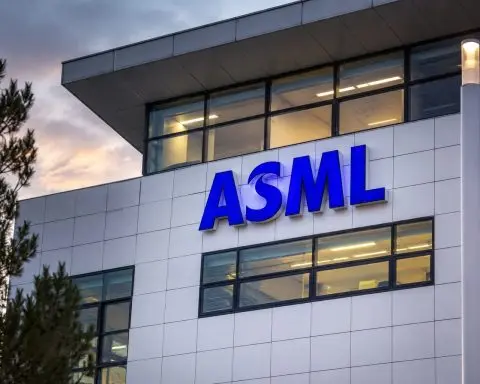 ASML drops after China chip-tool issue interrupts AI rally