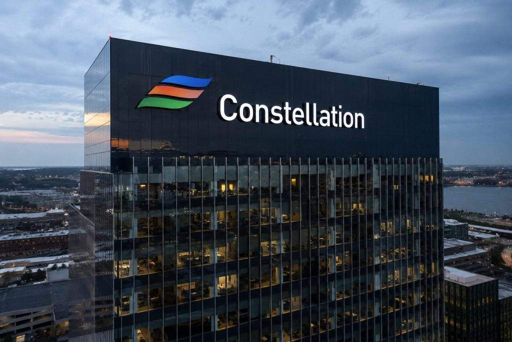 Constellation Energy drops, Calpine lock-up weighs