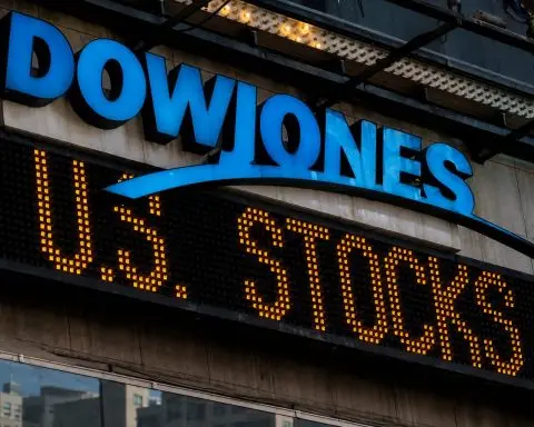 Dow slips in New York after jobs data boosts rate-hike talk
