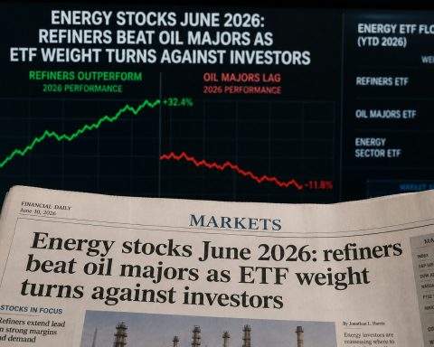Refiners top oil majors among energy stocks in June 2026 as ETF weight shifts
