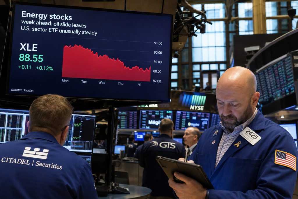 Energy stocks this week: U.S. sector ETF holds flat as oil falls